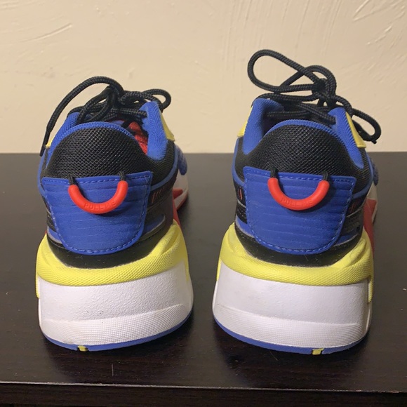puma rsx black red yellow